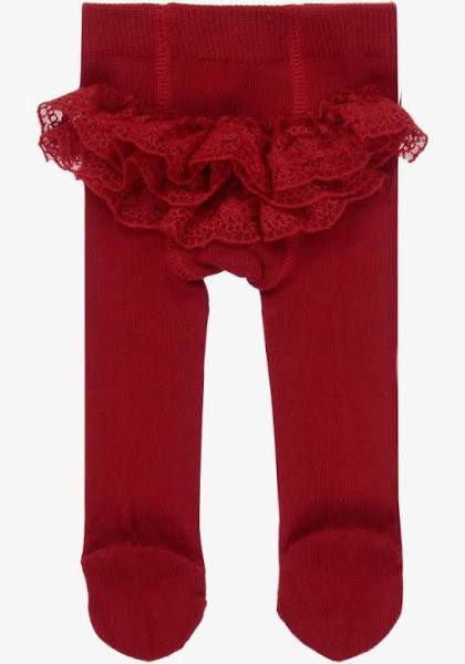Red Tights w Lace