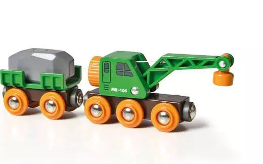 BRIO Clever Crane Wagon
