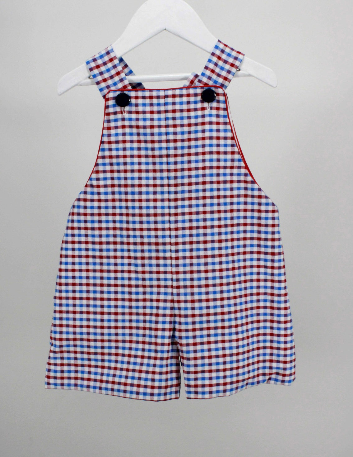 Blue & Red Plaid Jon Jon
