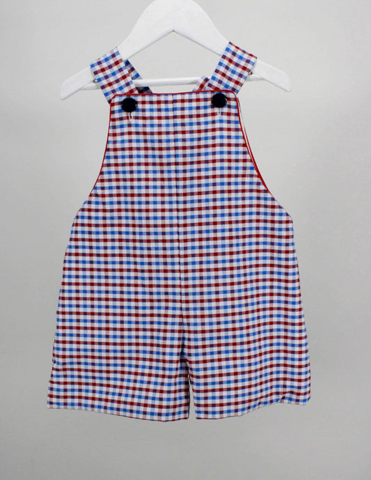 Blue & Red Plaid Jon Jon