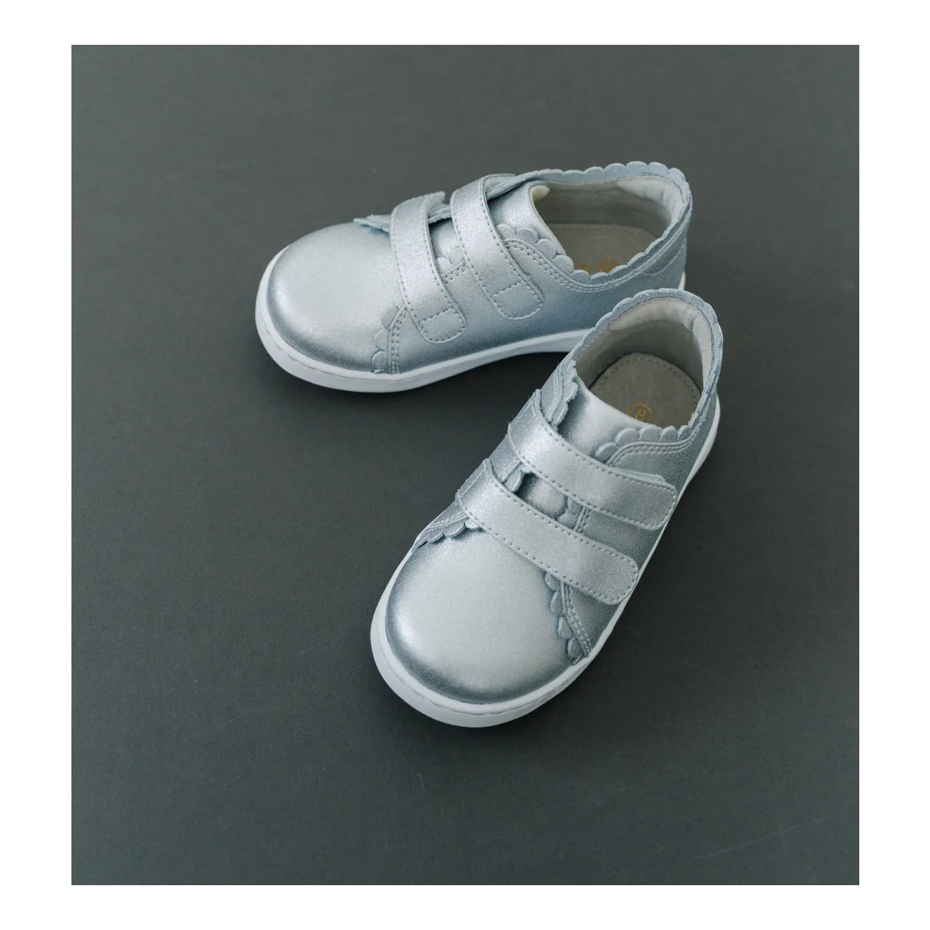 Silver Caroline Scalloped Sneaker