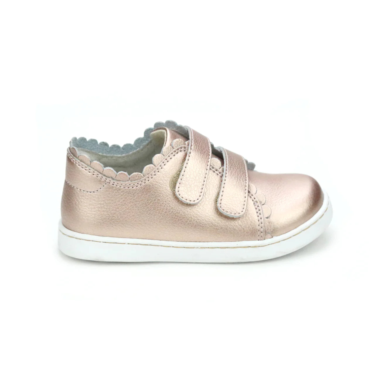 Rose Gold Caroline Scalloped Sneaker