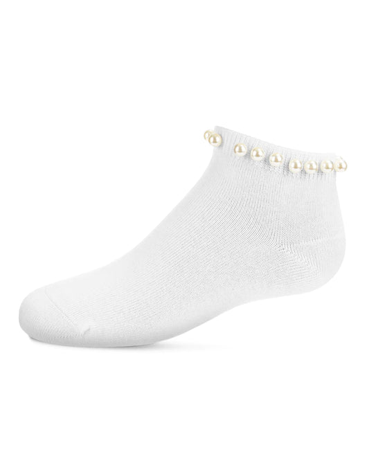 White Pearl Ankle Socks