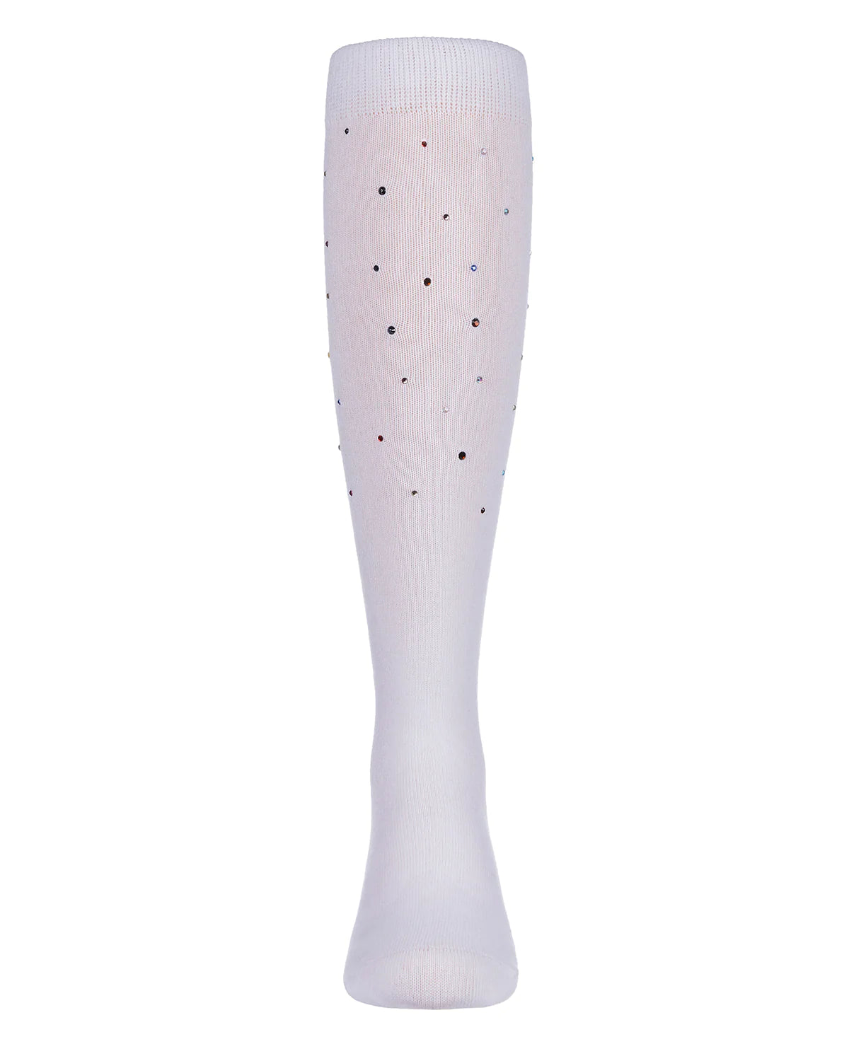 White Rainbow Stone Knee Sock