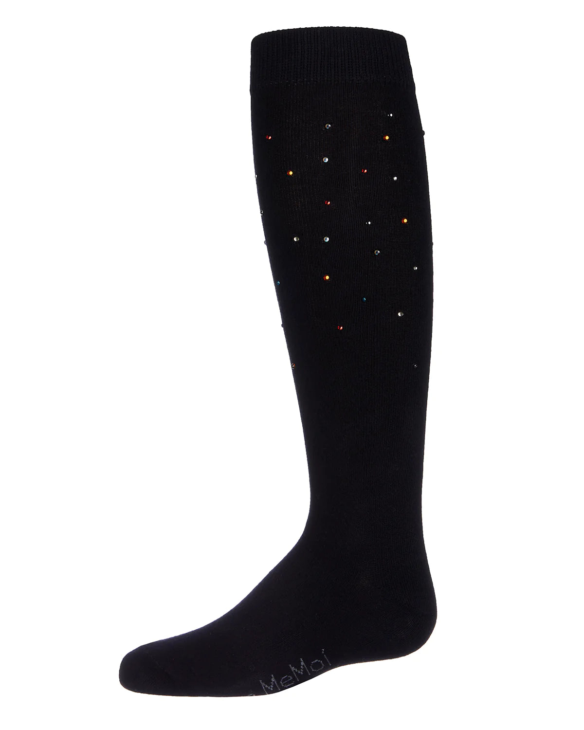 Black Rainbow Stone Knee Socks