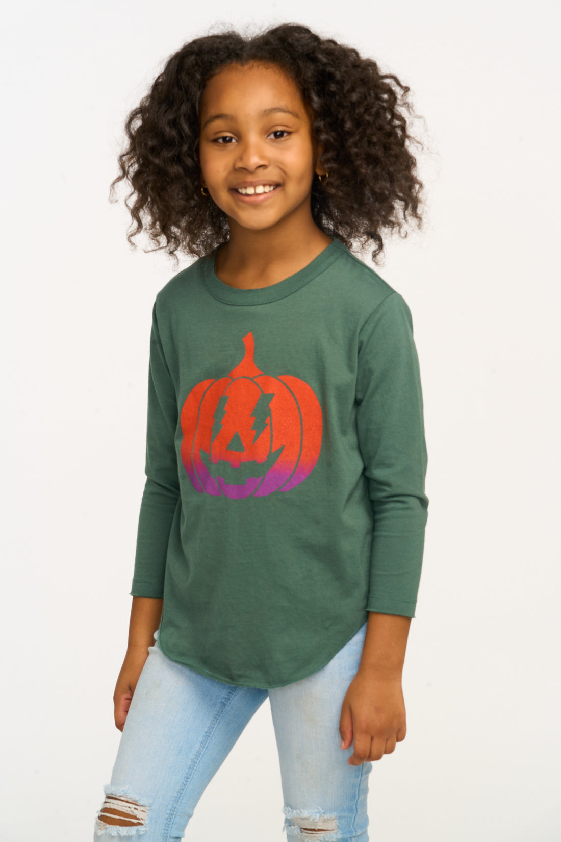 Ombré Pumpkin Long Sleeve Shirt