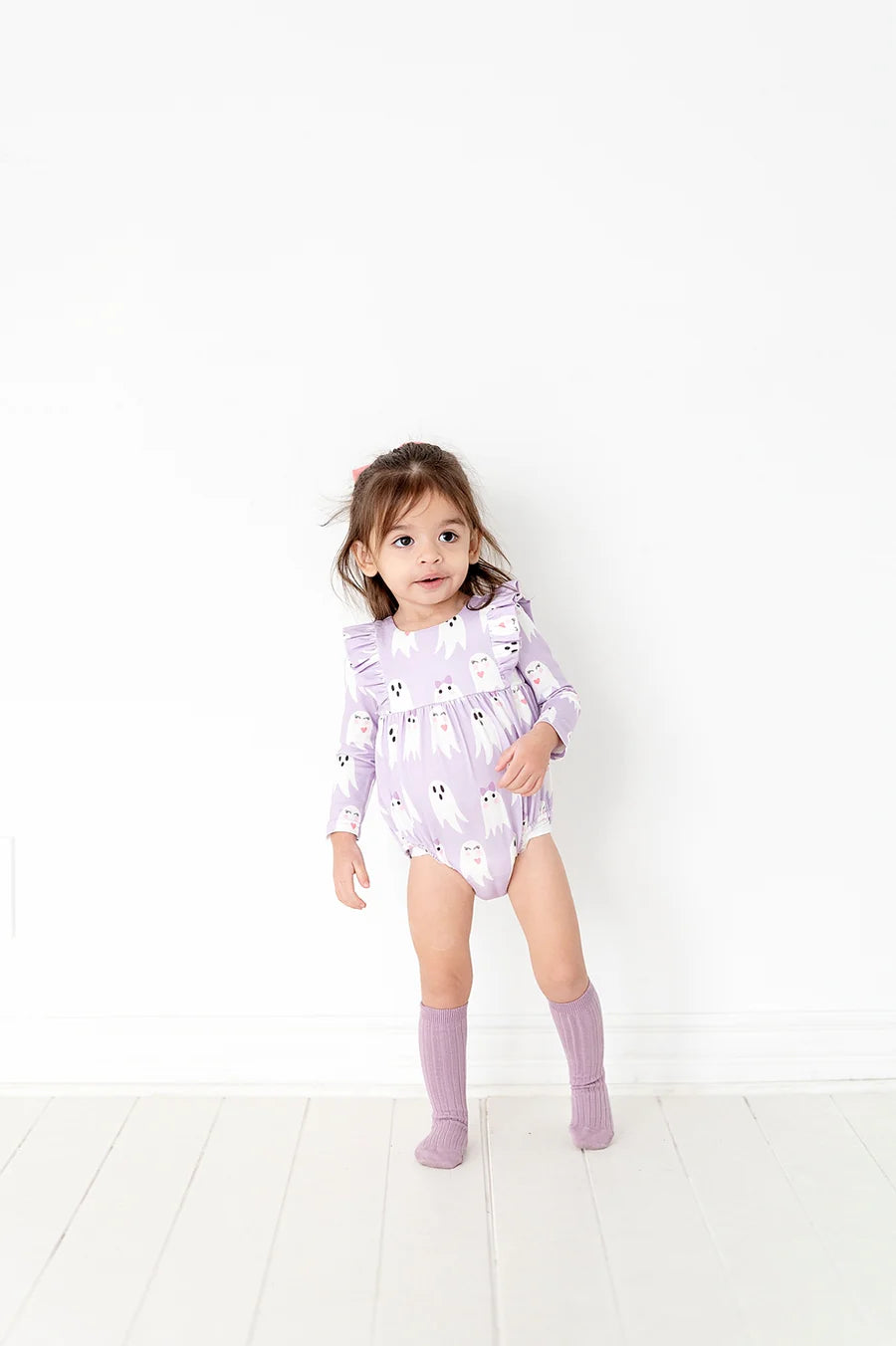 Purple Ghost Leah Romper