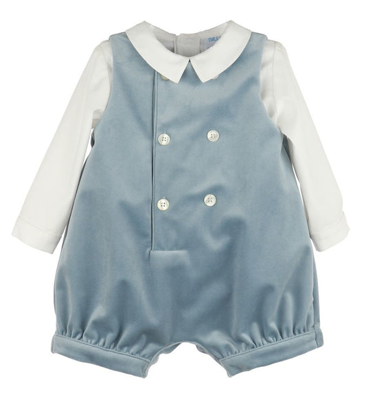 French Blue Dressy Jon Jon & Shirt Set