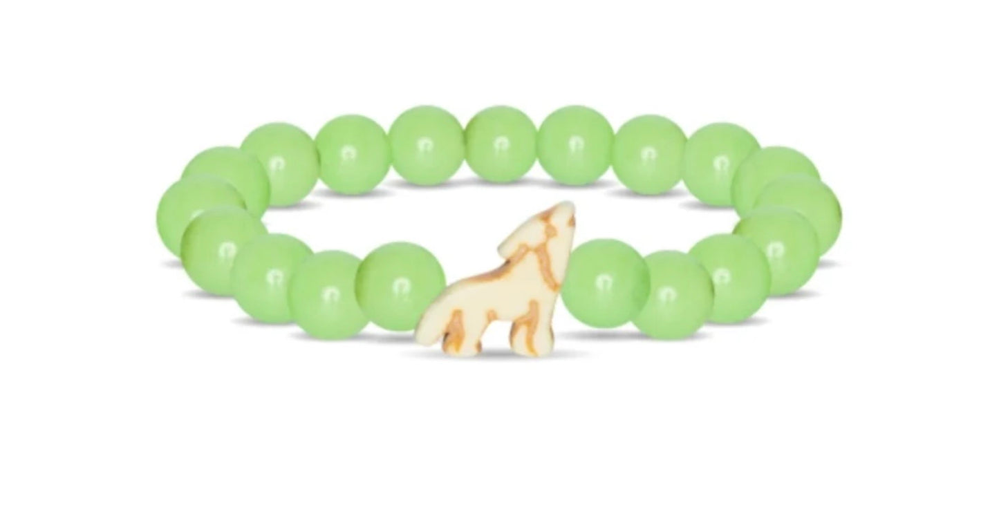 Glow-In-The-Dark Wolf Tracking Bracelet