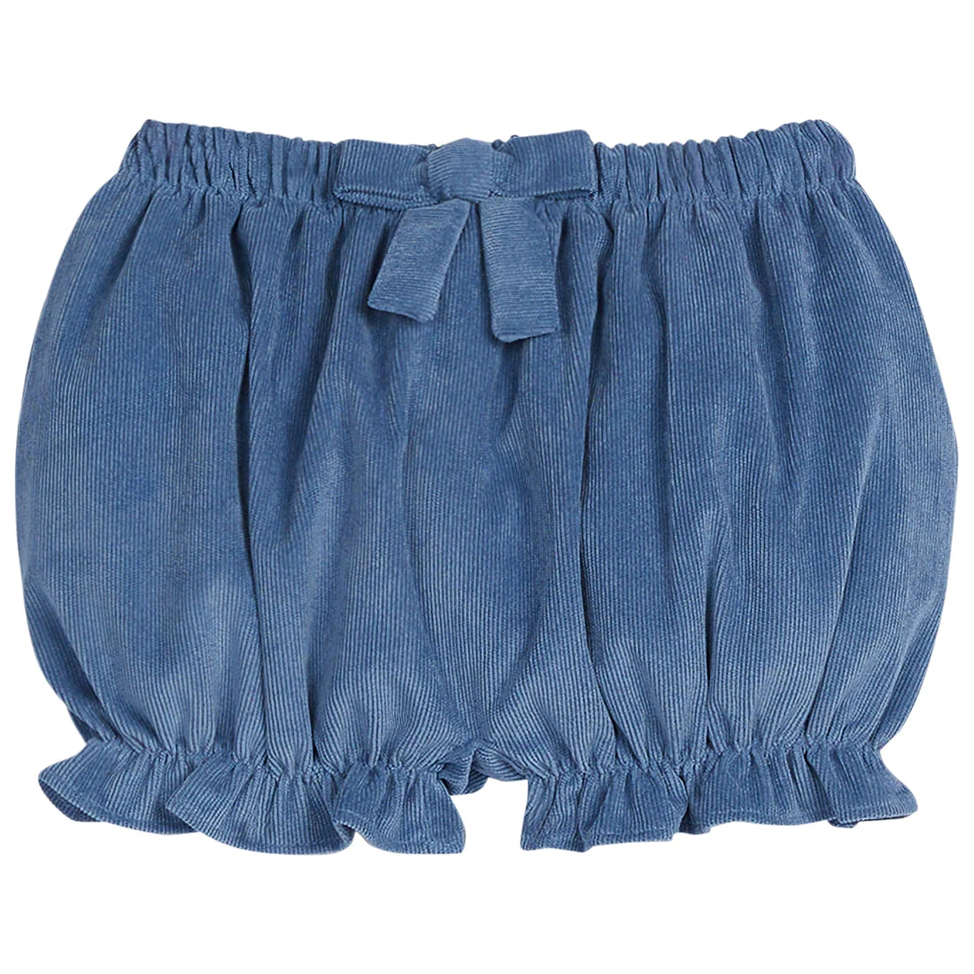 Stormy Blue Corduroy Bow Bloomer