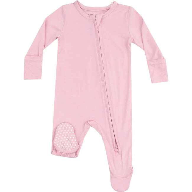 Solid Cameo Pink Footie