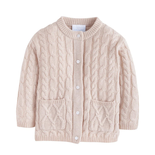 Oatmeal Classic Cashmere Cardigan