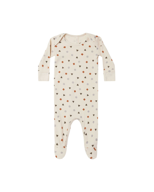 Geo Ribbed Footie