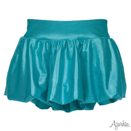 Turquoise Shimmer Bubble Skort