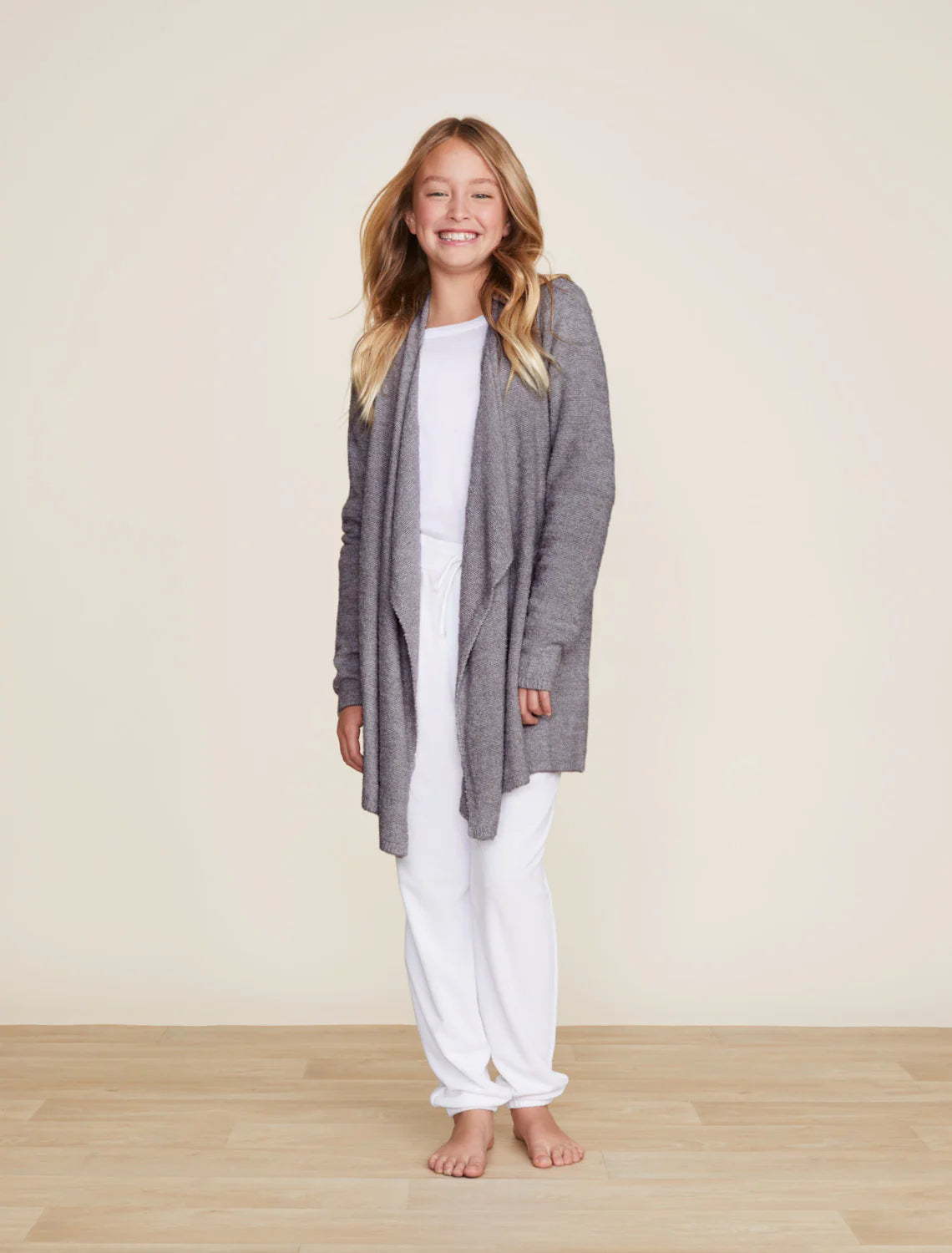 Barefoot Dreams Girl's Calypso Wrap - Blue Pewter