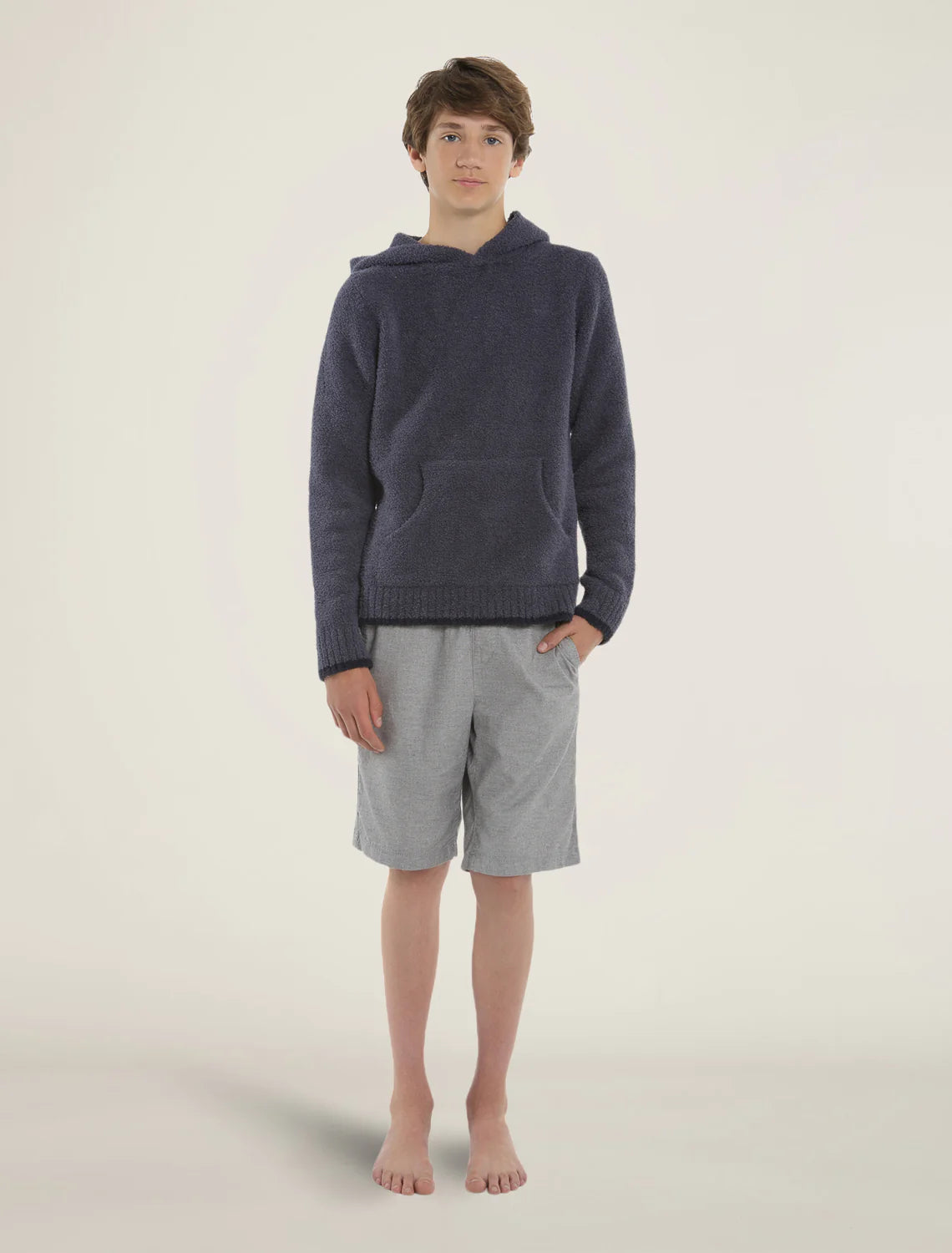 Barefoot Dreams Pullover Hoodie - Pacific Blue