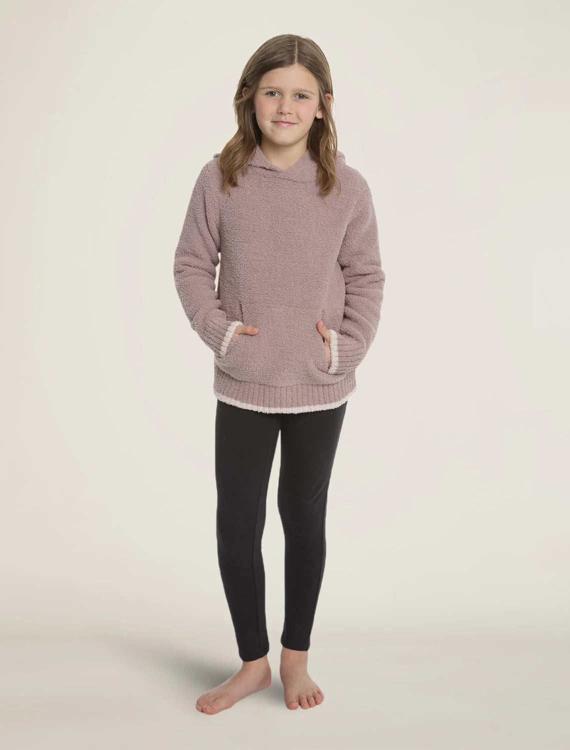 Barefoot Dreams Pullover Hoodie - Faded Rose