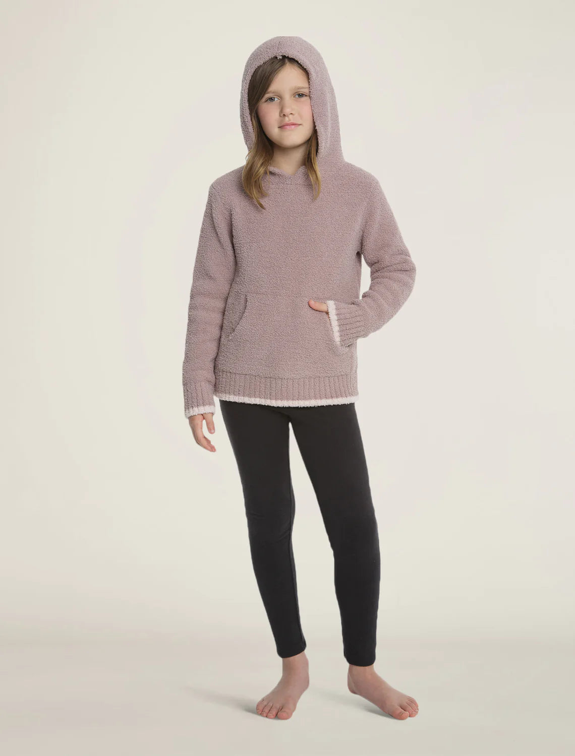 Barefoot Dreams Pullover Hoodie - Faded Rose