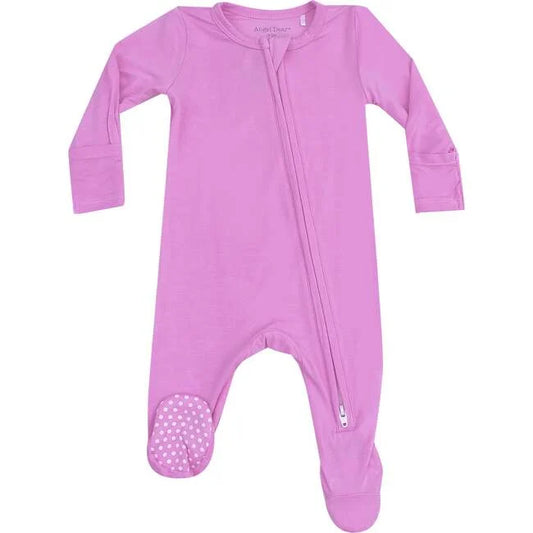 Cyclamen Purple Solid Footie