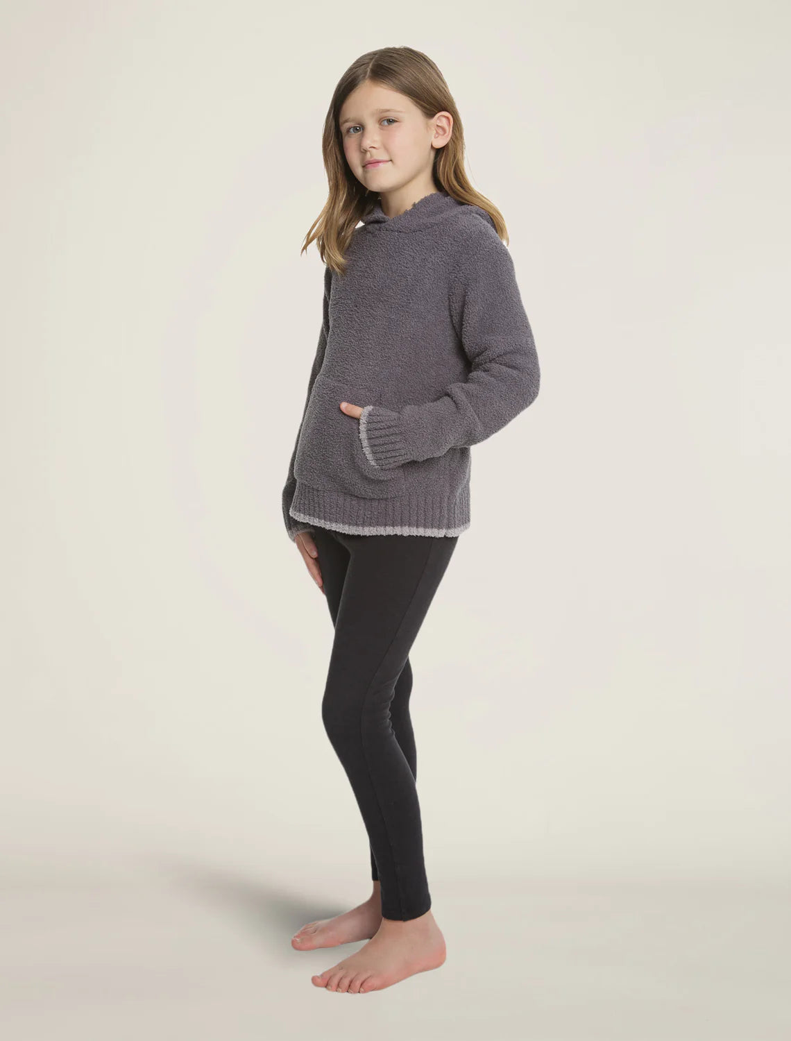 Barefoot Dreams Pullover Hoodie- Ash