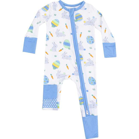 Blue Bunnies Convertible Footie