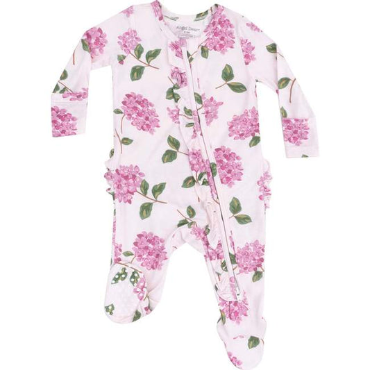 Hydrangeas Ruffle Footie