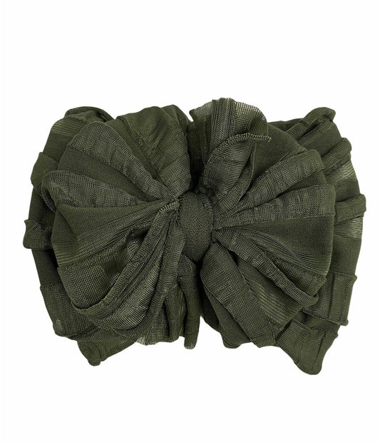 Cedar Green Messy Bow
