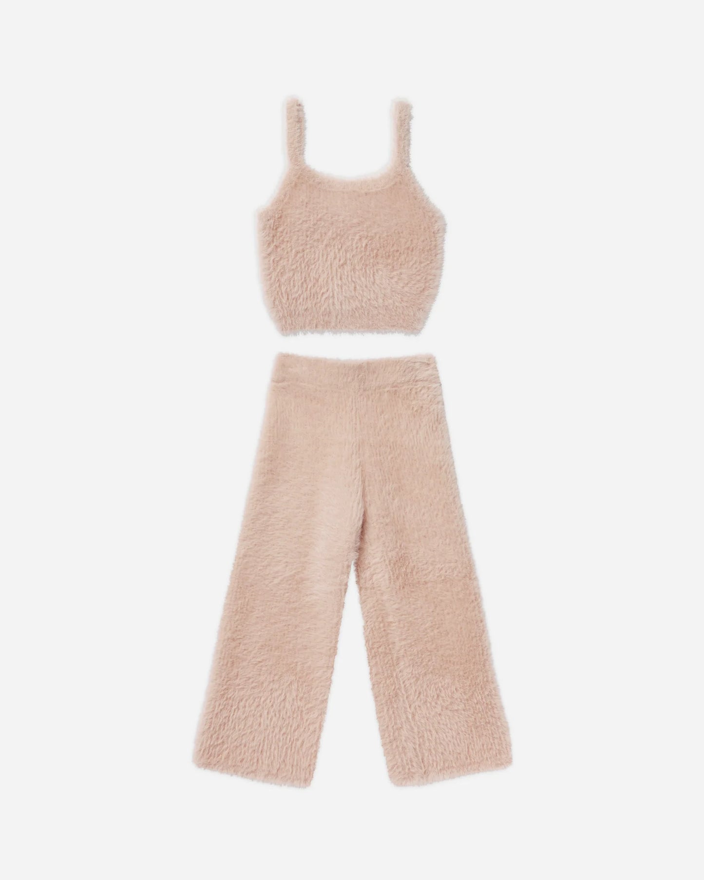 Blush Fuzzy Knit Set