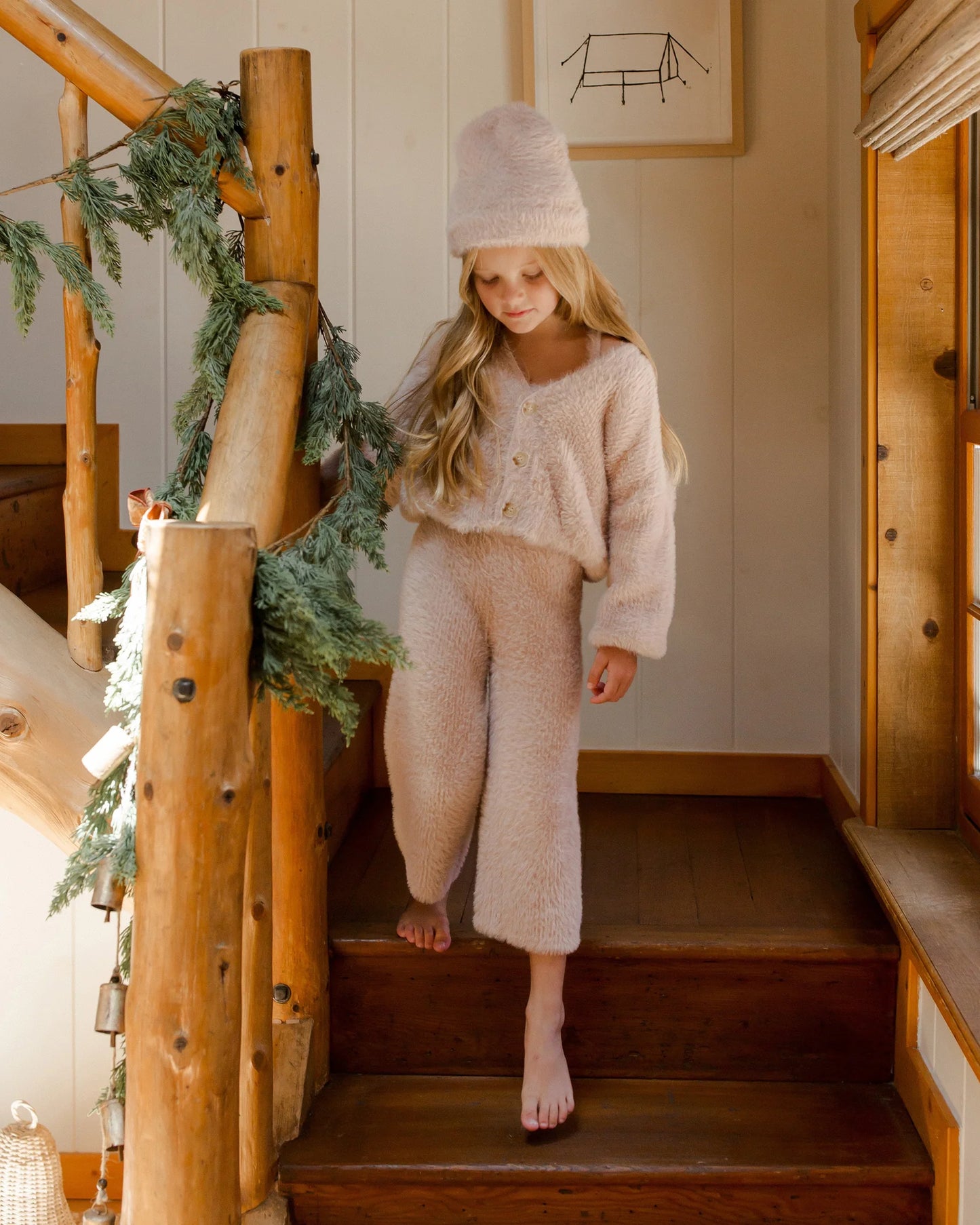 Blush Fuzzy Knit Set