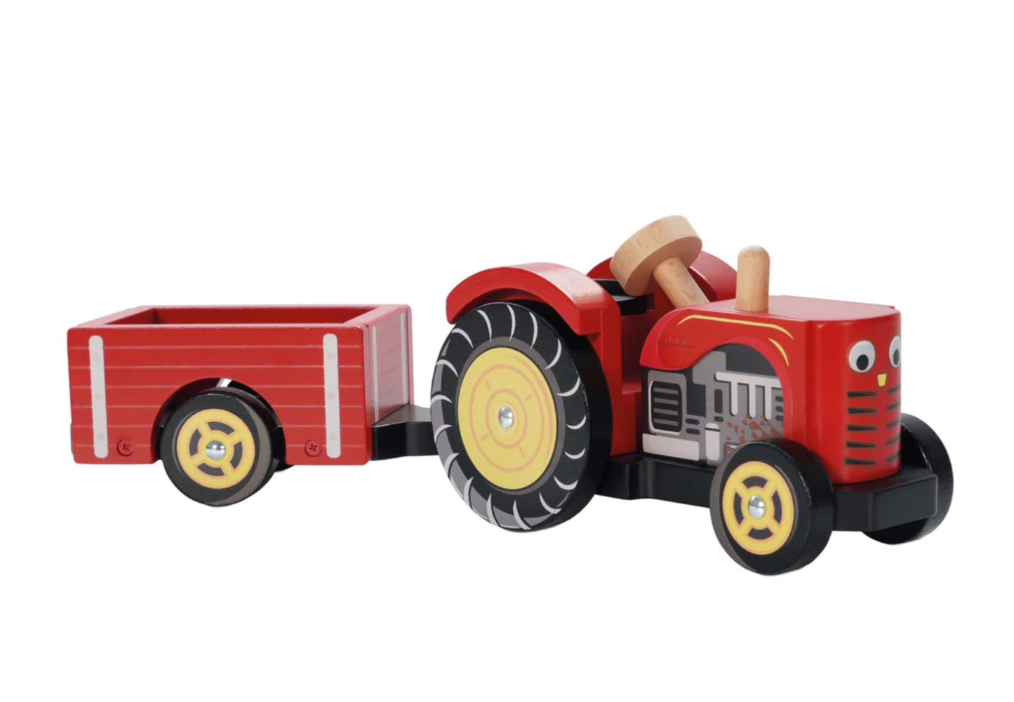 Red Wooden Tractor