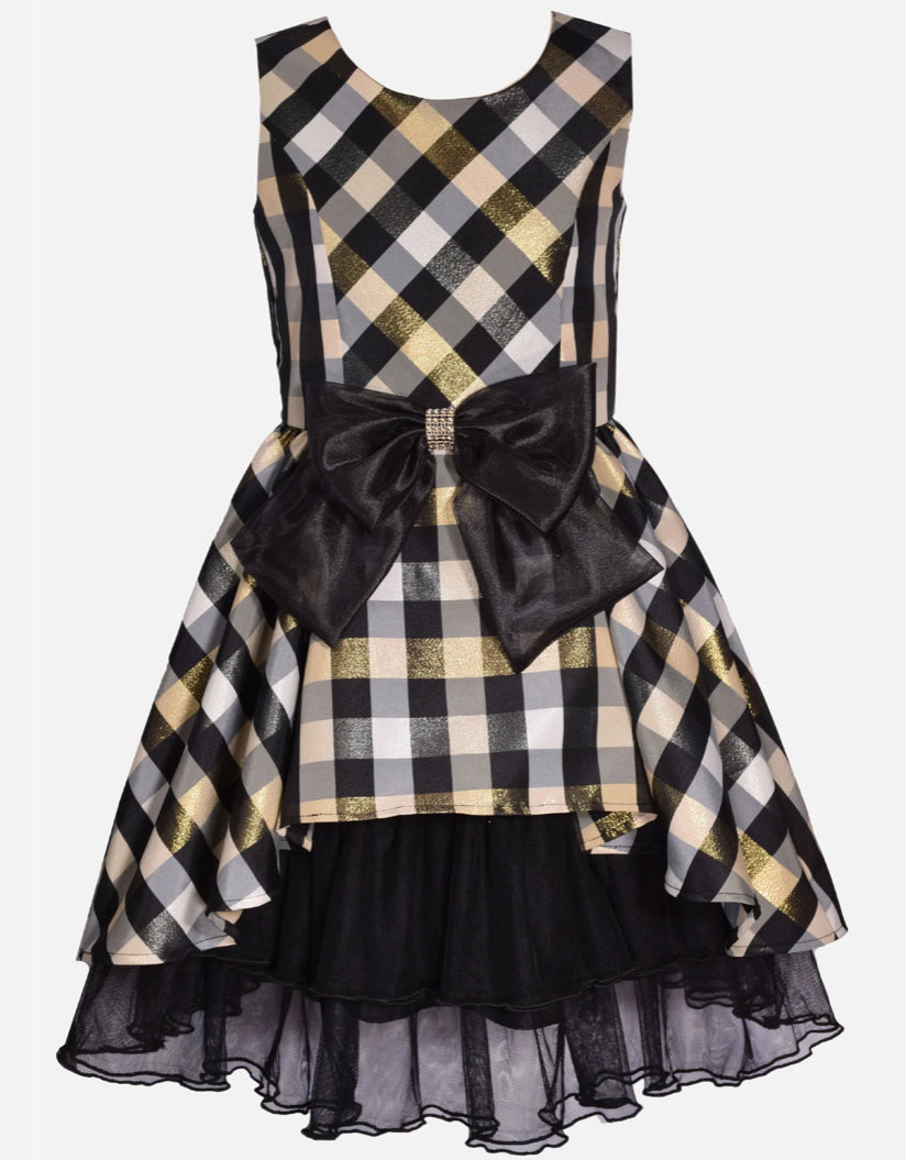 Zarina Plaid Holiday Dress