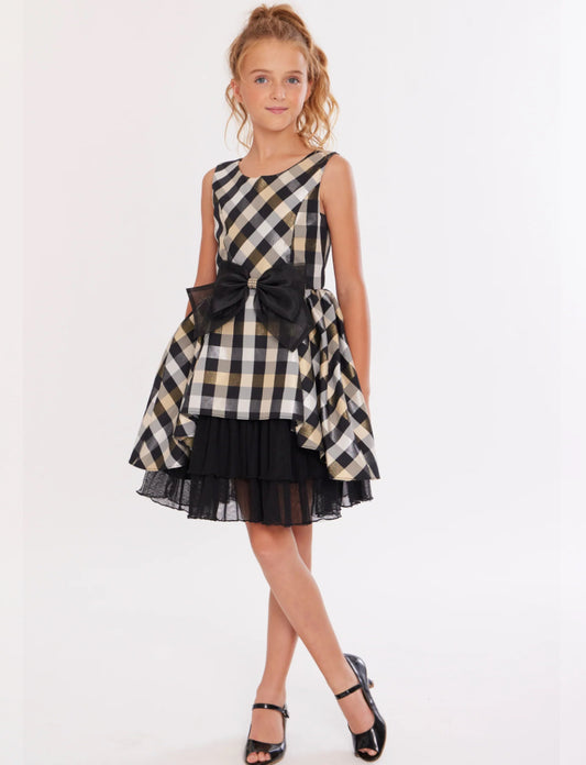 Zarina Plaid Holiday Dress