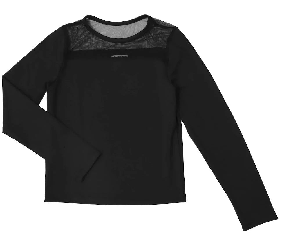 Mesh L/S Black Top