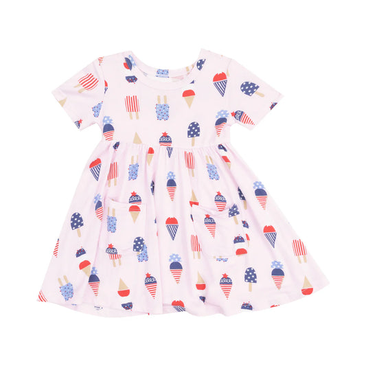 Pink Ice Cream Twirl Dress