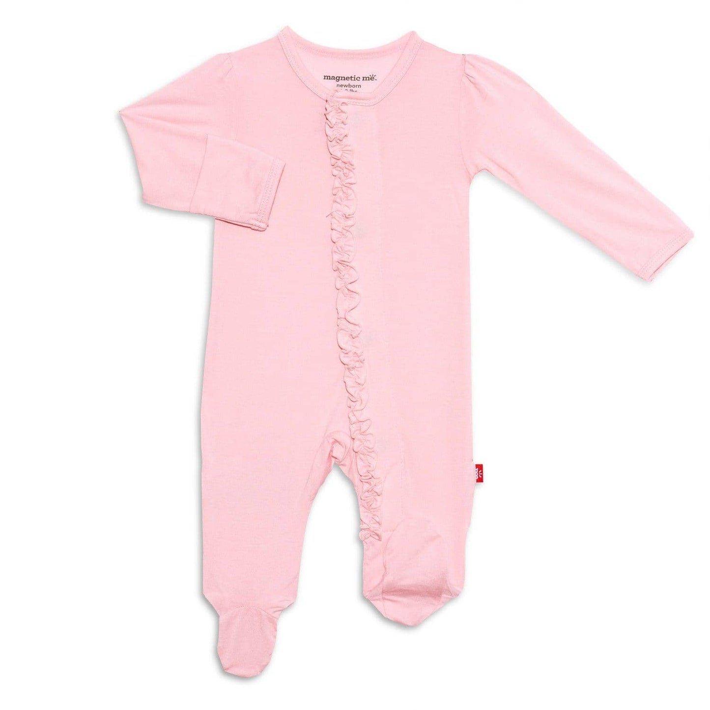 Pink w Ruffle Magnetic Footie