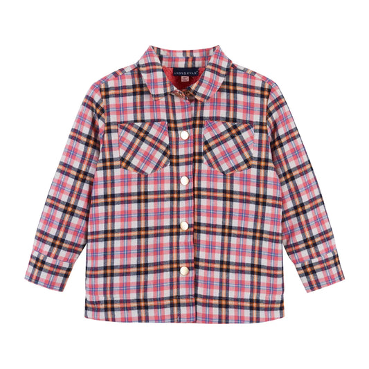 Pink Plaid Shacket