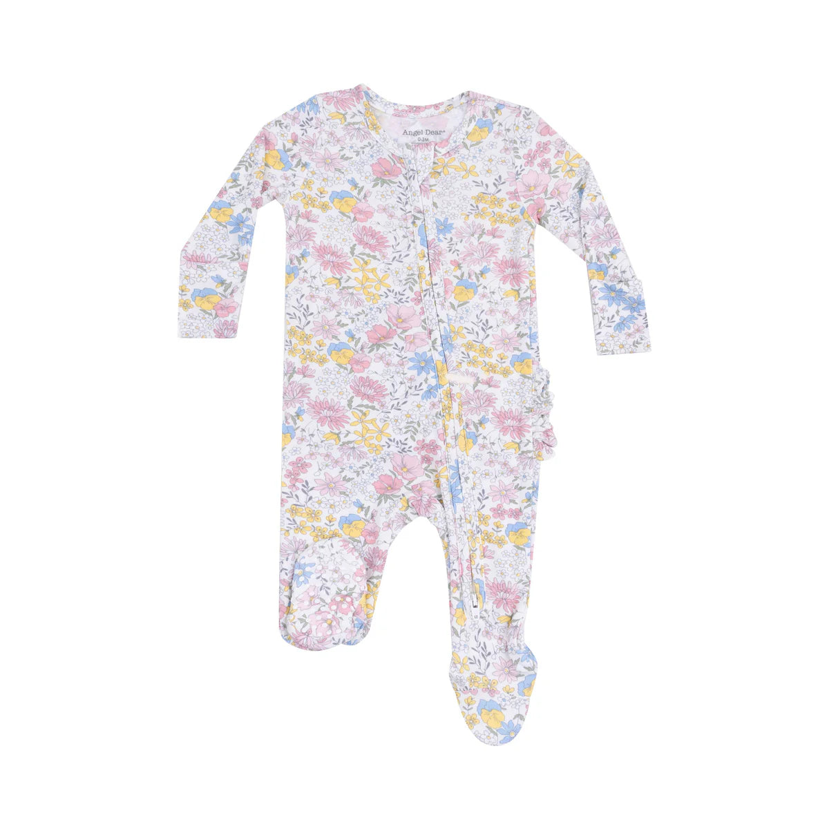 Viola Floral Ruffle Footie