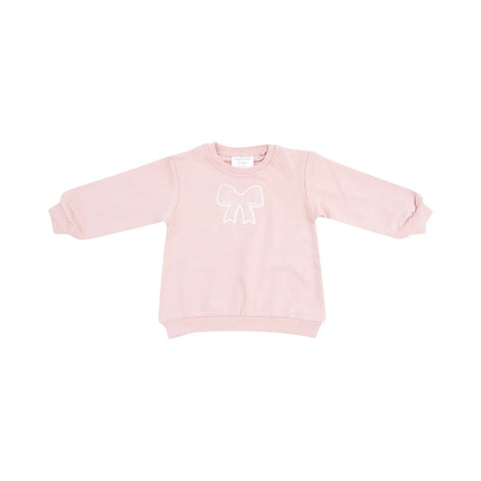 Bow Applique Sweatshirt