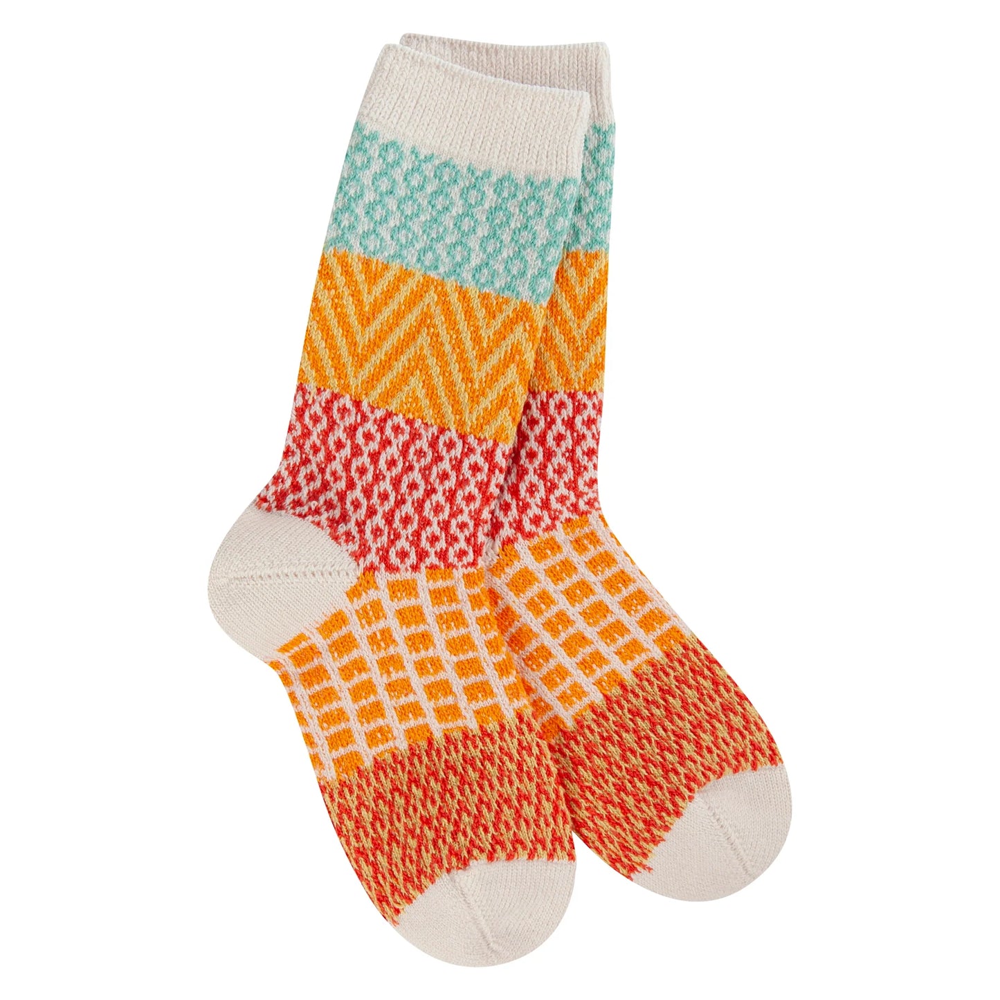 Wheat Crew Socks
