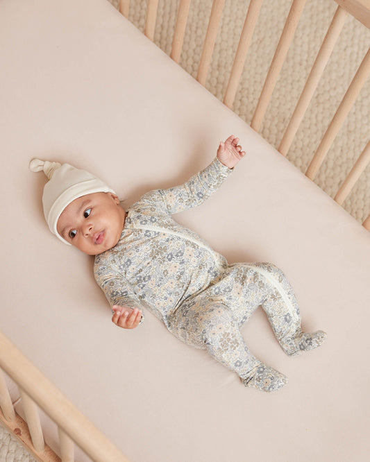 Winter Garden Bamboo Zip Footie