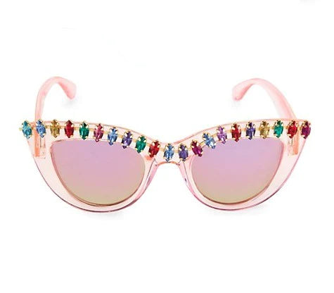 Pink Sunglasses W Rhinestones