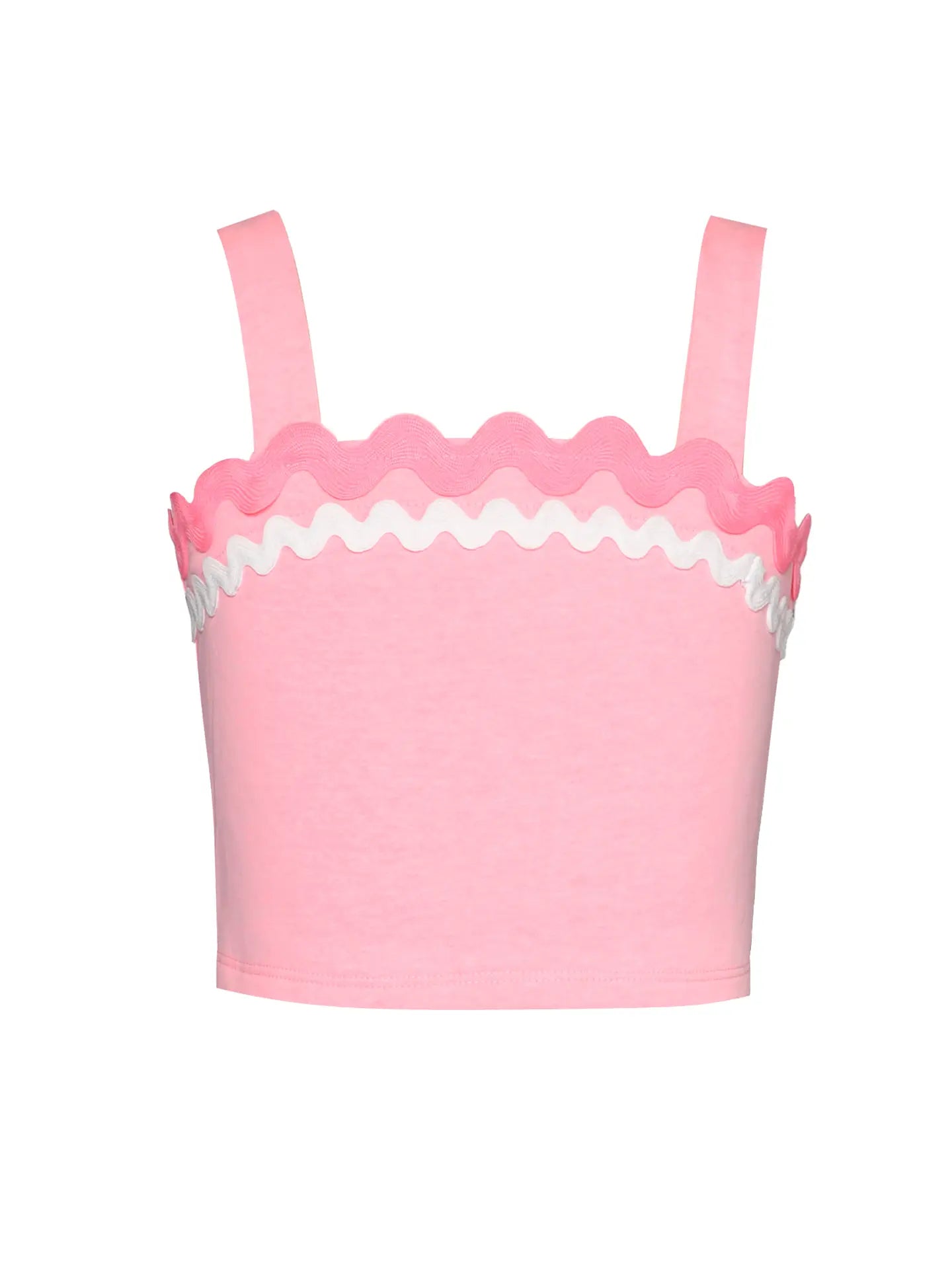 Pink Ric Rack Trimmed Skort Set