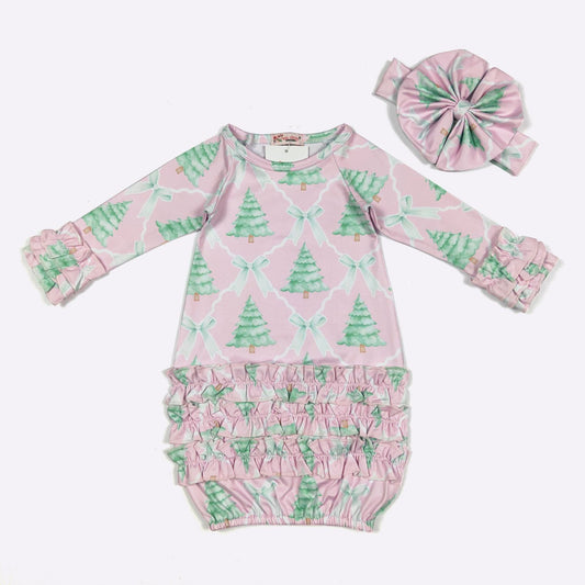 Coquette Tree Baby Gown Set