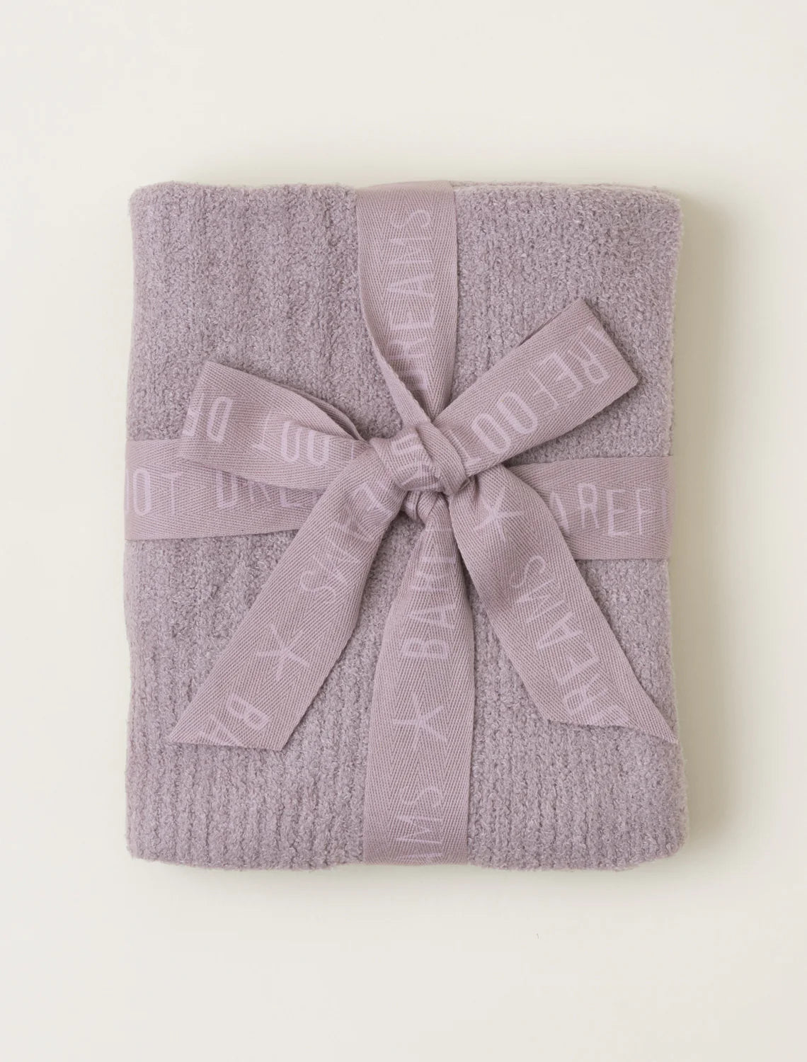 Barefoot Dreams Deep Taupe Ribbed Blanket
