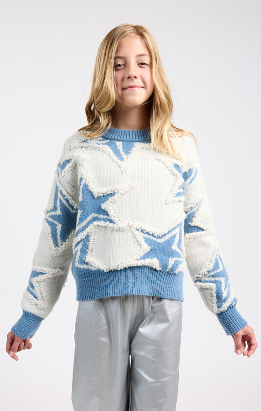 Blue Star Show Time Sweater