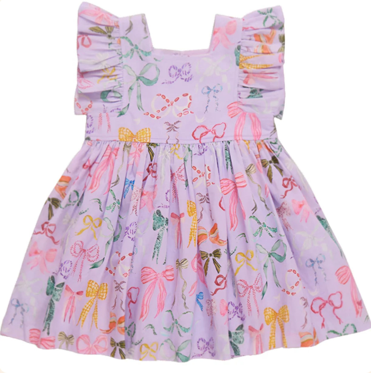 Lavender Watercolor Bows Dress