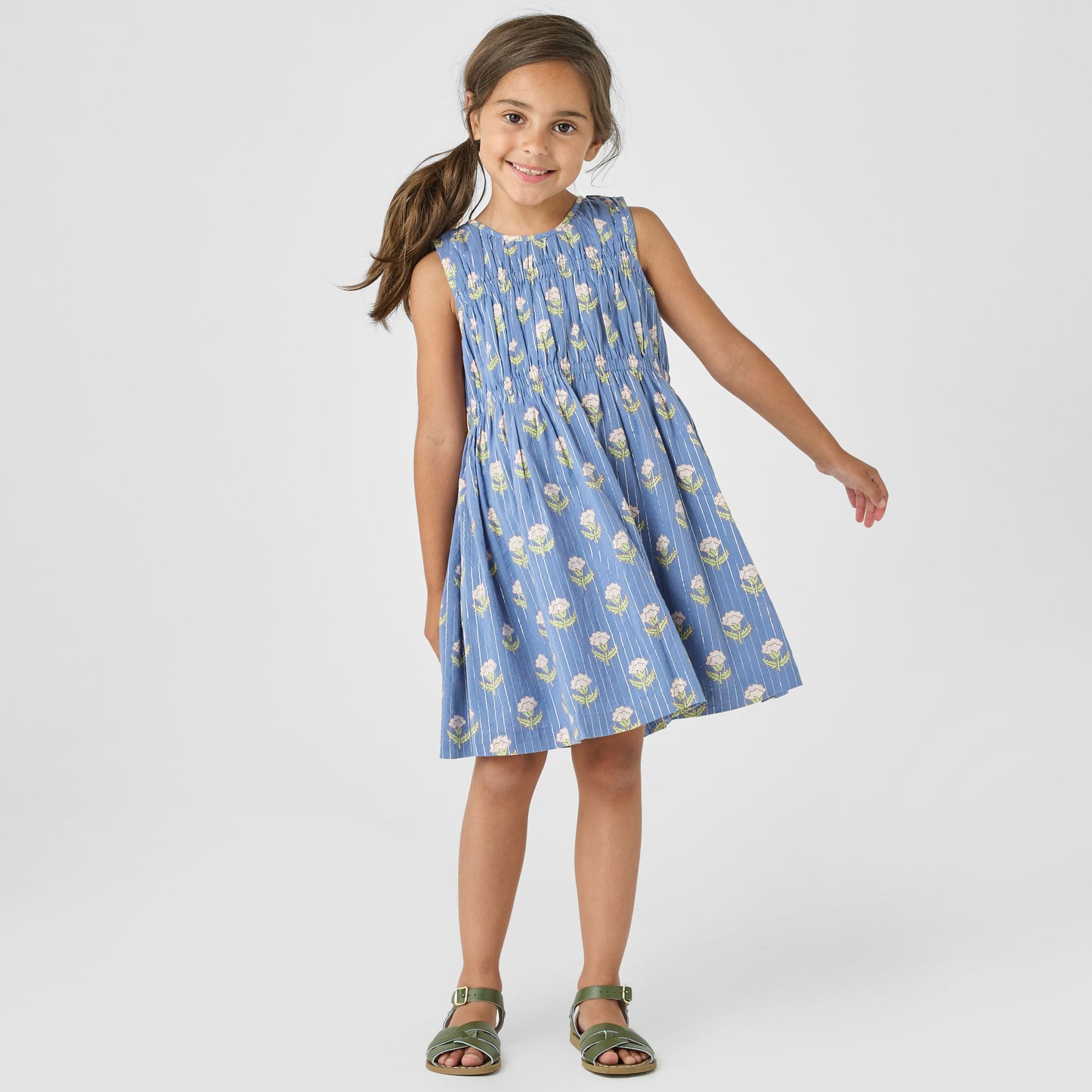 Periwinkle Floral Waverly Dress