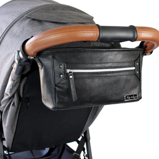 Black Herringbone Stroller Caddy