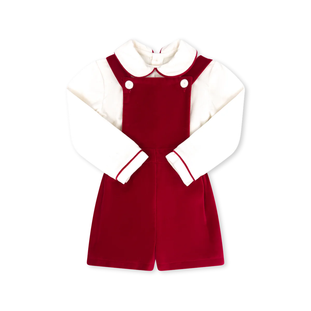 Ruby Red Velvet Arthur Apron Set