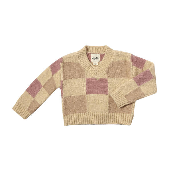 Rose Checker Jackie Sweater